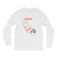 I Love State Of California Flower Outline Carson City Girl Long Sleeve Shirts | Artistshot