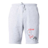 I Love State Of California Flower Outline Carson City Girl Fleece Short | Artistshot