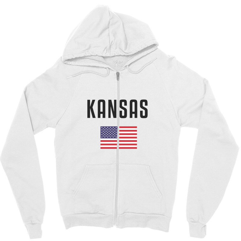 Kansas Zipper Hoodie by Chris Ceconello | Artistshot