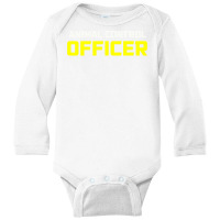 Animal Control Officer Halloween Costume Long Sleeve Baby Bodysuit | Artistshot