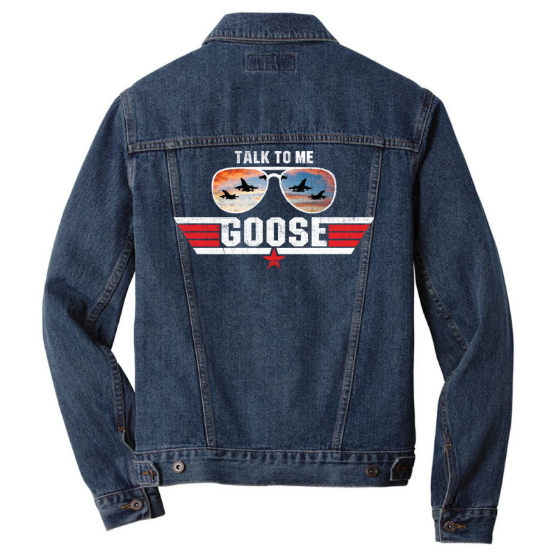 Talk To Me Goose Men Denim Jacket | Artistshot