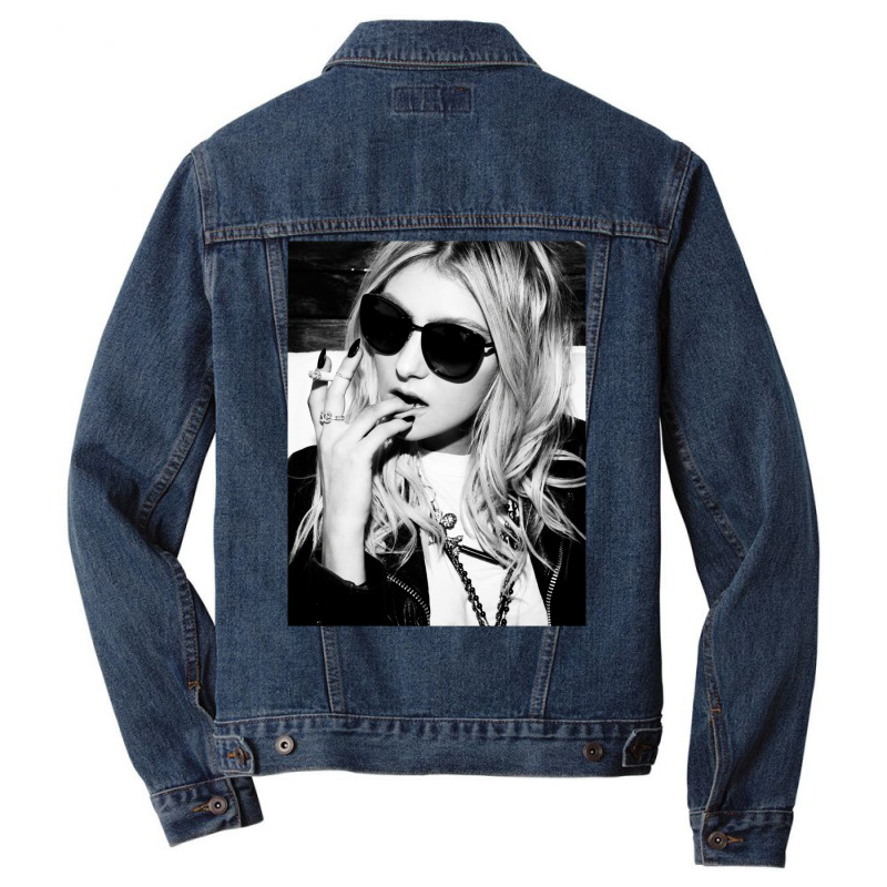 Taylor Momsen Bw Men Denim Jacket | Artistshot