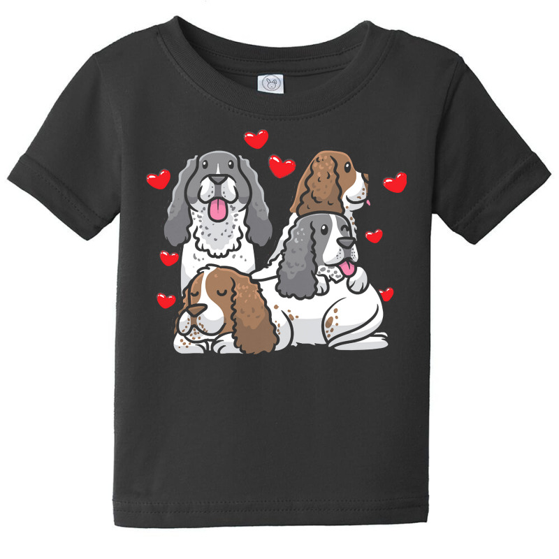 English Springer Spaniel T  Shirt English Springer Spaniel Dog Heart M Baby Tee | Artistshot