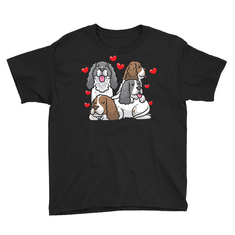 English Springer Spaniel T  Shirt English Springer Spaniel Dog Heart M Youth Tee | Artistshot