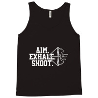 Archery   Aim Exhale Shoot Bow Hunting Archer Gift Tank Top | Artistshot