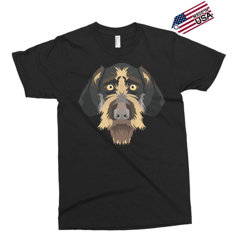 German Wirehaired Pointer T  Shirt Smiling German Wirehaired Pointer T Exclusive T-shirt by hegmannaugustine848 | Artistshot