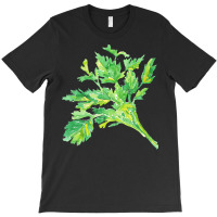 Parsley Wall Herb Watercolor T Shirtparsley Wall Poster Herb Watercolo T-shirt | Artistshot