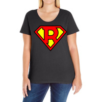 Letter R  Super Letter Vol.1 Ladies Curvy T-shirt | Artistshot