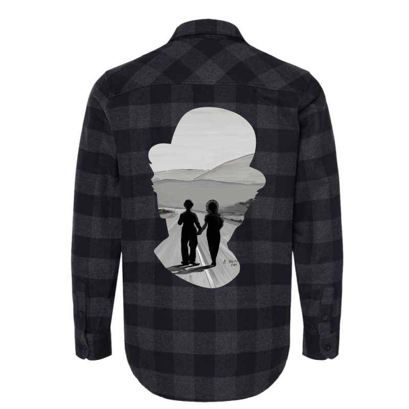 Modern Times Ending Illustration Flannel Shirt by aldeeblariik | Artistshot