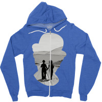 Modern Times Ending Illustration Zipper Hoodie | Artistshot