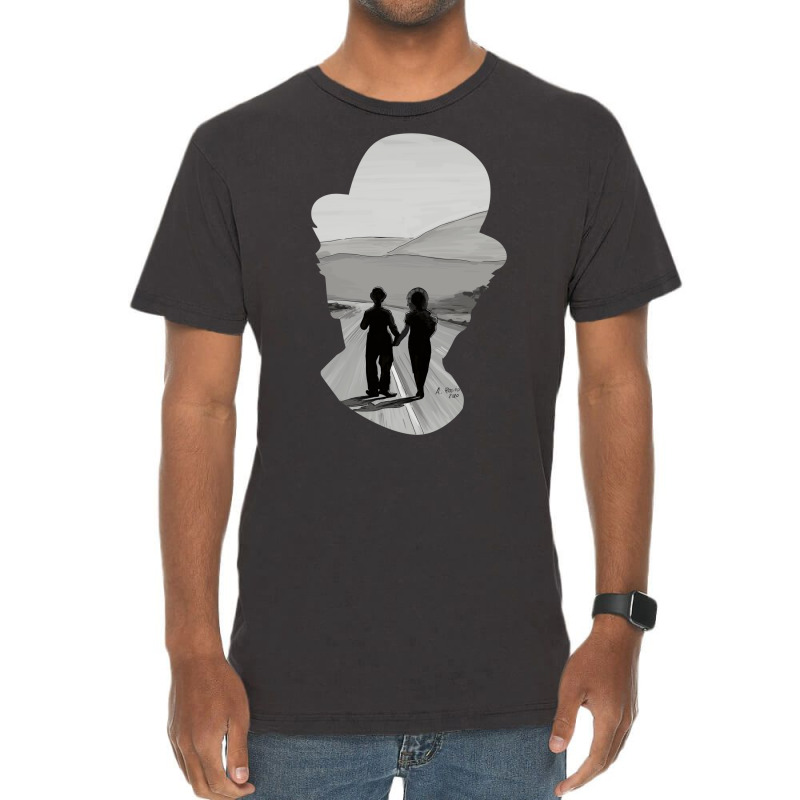 Modern Times Ending Illustration Vintage T-Shirt by aldeeblariik | Artistshot