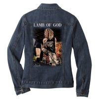 Just Scream It Randy Blythe Ladies Denim Jacket | Artistshot