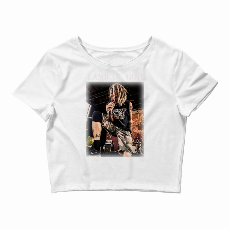 Just Scream It Randy Blythe Crop Top by kamoufajicg | Artistshot