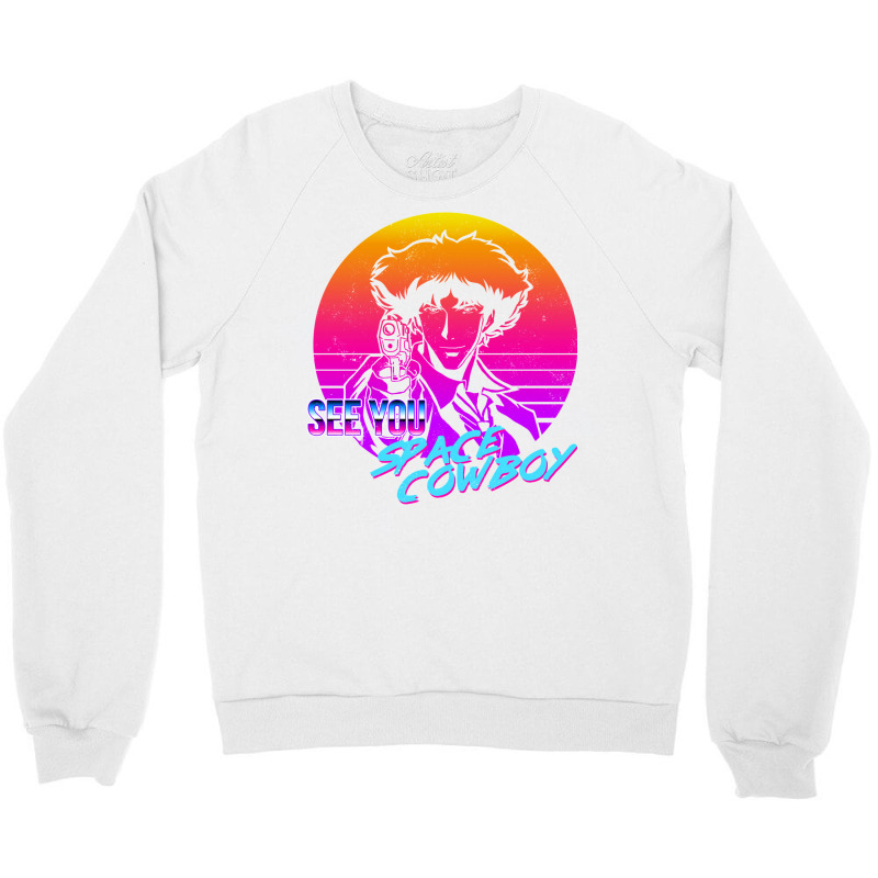 Neon Cowboy Crewneck Sweatshirt by aldeeblariik | Artistshot