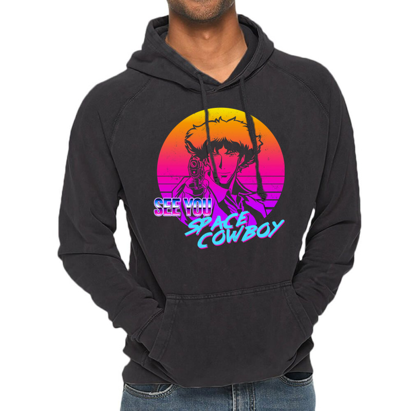 Neon Cowboy Vintage Hoodie by aldeeblariik | Artistshot