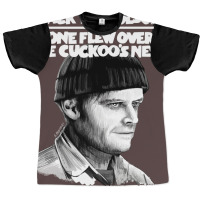 One Flew Over The Cuckoo's Nest With Title Illustration Graphic T-shirt | Artistshot