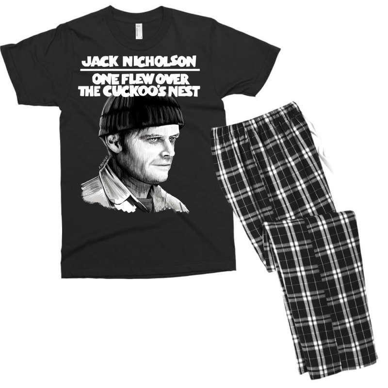 One Flew Over The Cuckoo's Nest With Title Illustration Men's T-shirt Pajama Set by aldeeblariik | Artistshot