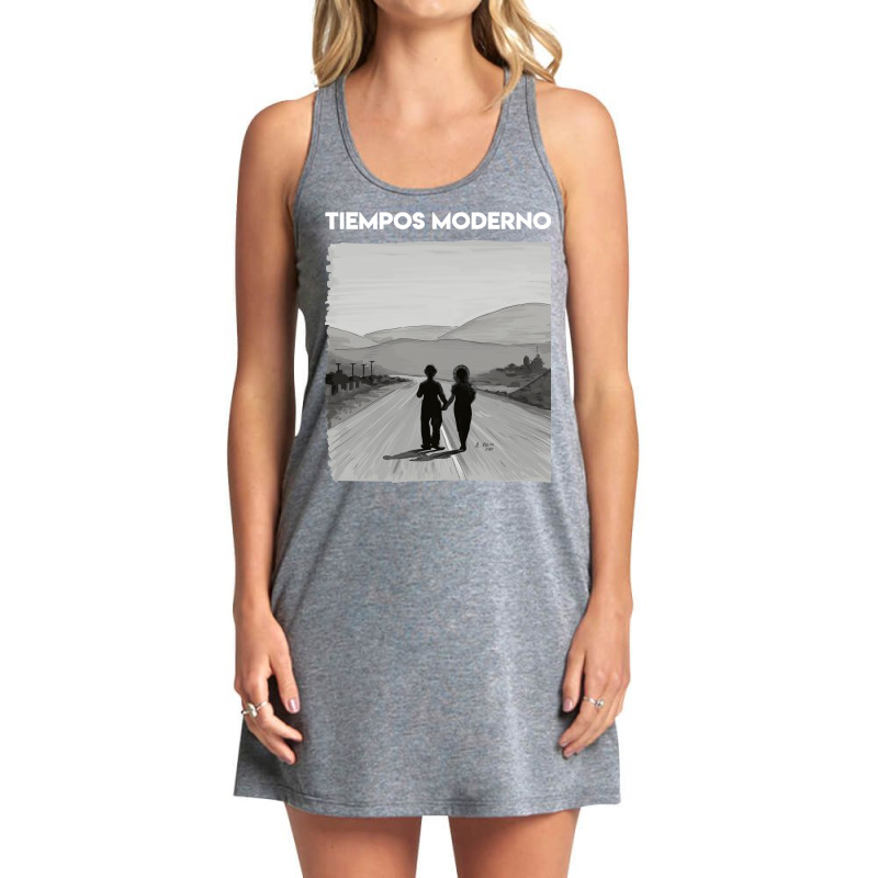 Copy Of Charly Chaplin   Modern Times Tank Dress by chimeyandres5 | Artistshot