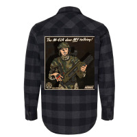 The M41a Does My Talking Flannel Shirt | Artistshot