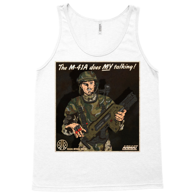 The M41a Does My Talking Tank Top | Artistshot