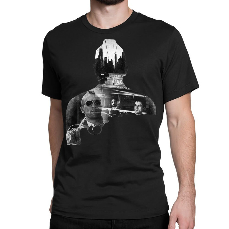 Martin Scorsese   Robert De Niro Taxi Driver Sillhouette Classic T-shirt | Artistshot