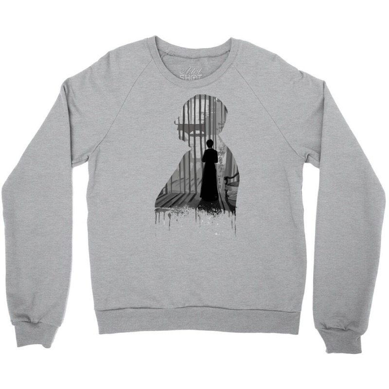 Rebecca Silhouette Illustration Crewneck Sweatshirt by aldeeblariik | Artistshot