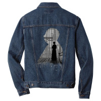 Rebecca Silhouette Illustration Men Denim Jacket | Artistshot