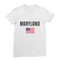 Maryland Ladies Fitted T-shirt | Artistshot