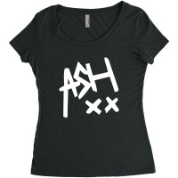 Ashton Ash Cropped Women's Triblend Scoop T-shirt | Artistshot