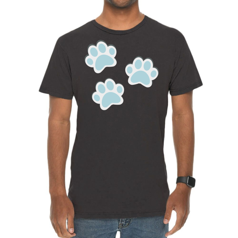 Paws Trail Cat Vintage T-Shirt by claristore | Artistshot