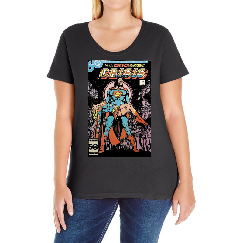 Crisis On Infinite Rooms Ladies Curvy T-Shirt by algievelinm | Artistshot