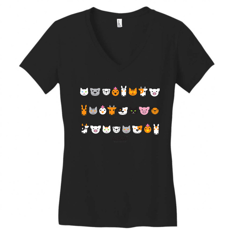 Aspca Working For A Better Life For Everyone Women's V-Neck T-Shirt by Darlyssia89 | Artistshot