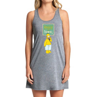 The Simpsons Homer Simpson Speak Up Iâ€™m Wearing A Towel Tank Dress | Artistshot