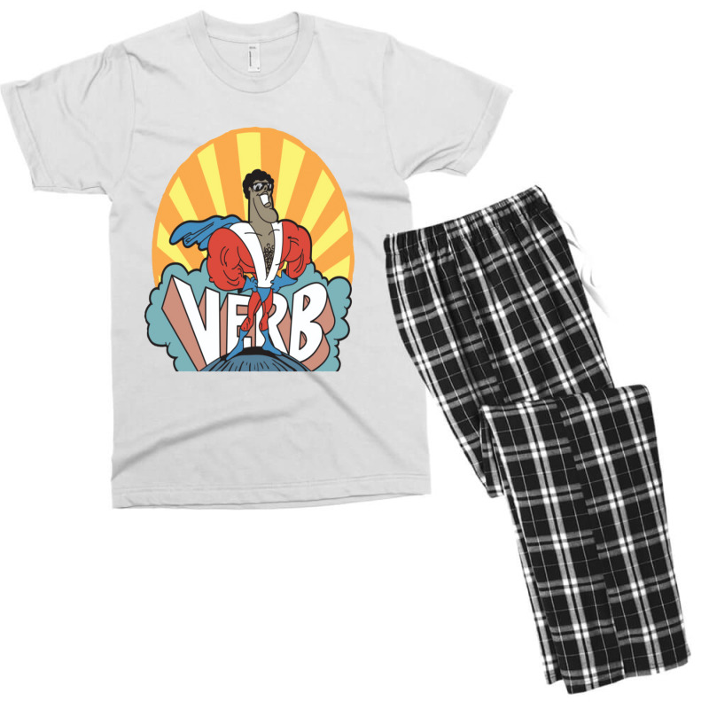 Verb   Schoolhouse Rock Men's T-shirt Pajama Set by sebciomotunt | Artistshot