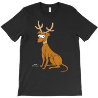 The Simpsons Santaâ€™s Little Helper Reindeer Ears Holiday T-shirt | Artistshot