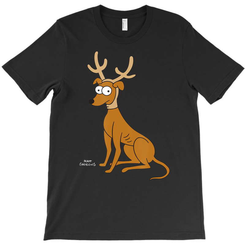 The Simpsons Santaâ€™s Little Helper Reindeer Ears Holiday T-Shirt by nettiemoodyrjn | Artistshot