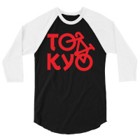 Tokyo Bicycle 3/4 Sleeve Shirt | Artistshot