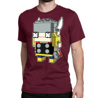 The God Of Thunder Brick Head Classic T-shirt | Artistshot