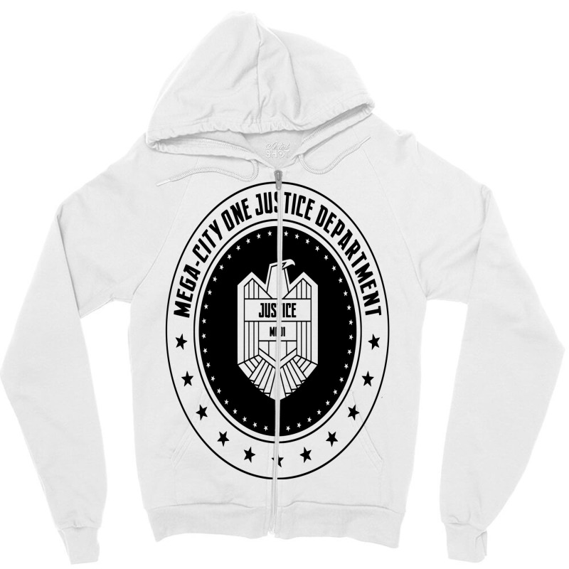 Mega City One Justice Department Judge Dredd Zipper Hoodie by kuckjoanzh | Artistshot