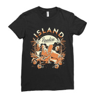 The Simpsons Treehouse Of Horror Island Paradise Group Alt Ladies Fitted T-shirt | Artistshot