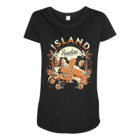 The Simpsons Treehouse Of Horror Island Paradise Group Alt Maternity Scoop Neck T-shirt | Artistshot