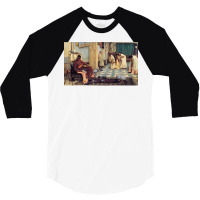 The Favourites Of The Emperor Honorius   John William Waterhouse 3/4 Sleeve Shirt | Artistshot