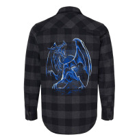 Dragon Blue Rpg Table Top Game Geometry Role Player Flannel Shirt | Artistshot