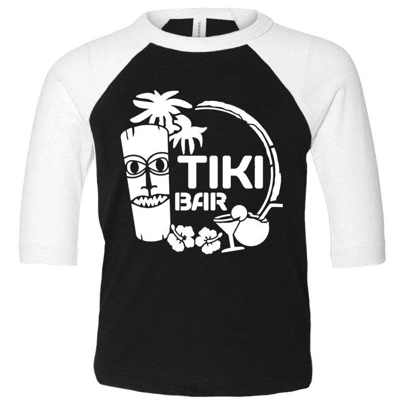 Tiki Bar Toddler 3/4 Sleeve Tee by Tahu Art | Artistshot