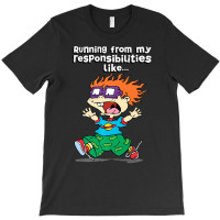 Running From My Responsibilities Like Chucking Running T-shirt | Artistshot