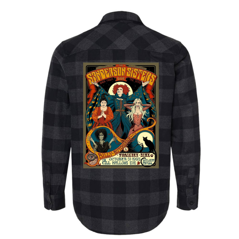 Sanderson Sisters Live Poster Flannel Shirt by alcapethaty | Artistshot