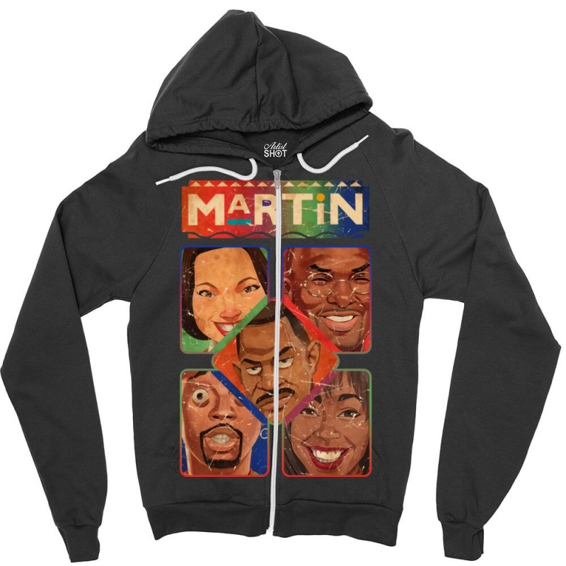 Vintage Martin Black Tv Shows Zipper Hoodie by donellajeremykoa | Artistshot