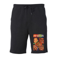 Vintage Martin Black Tv Shows Fleece Short | Artistshot