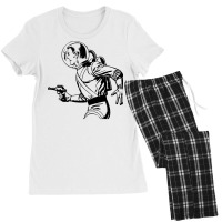 Retro Space Man With Ray Gun Women's Pajamas Set | Artistshot