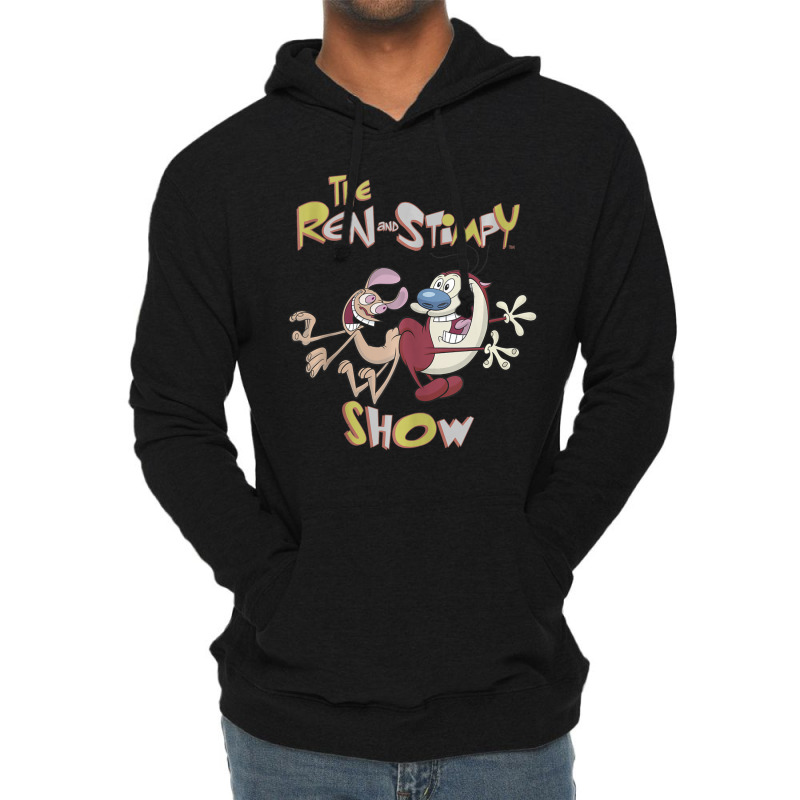 Ren And Stimpy Classic Show Title Lightweight Hoodie by grissomconedun | Artistshot